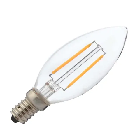 Bec Led Lumanare Filament E14 2W Alb Cald