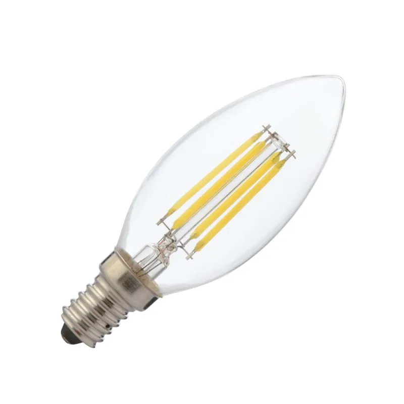 Bec Led Lumanare Filament E14 4W Alb Neutru