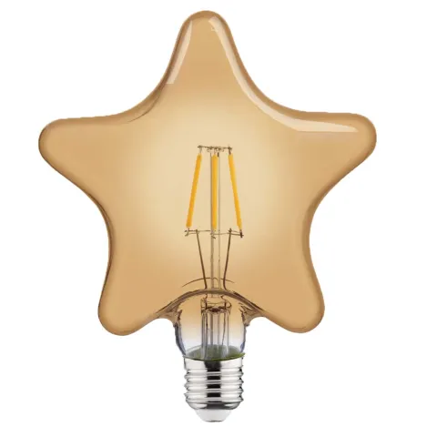 Bec Led Rustic Star E27 6W Alb Cald