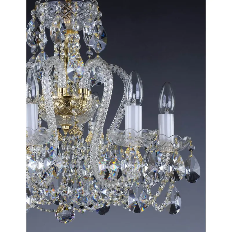 Candelabru Cristale, Bohemia, E14, AL010021K, Crystal