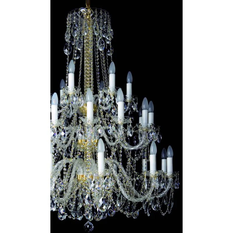 Candelabru Cristale, Bohemia, E14, AL010023K, Crystal