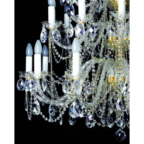 Candelabru Cristale, Bohemia, E14, AL010023K, Crystal