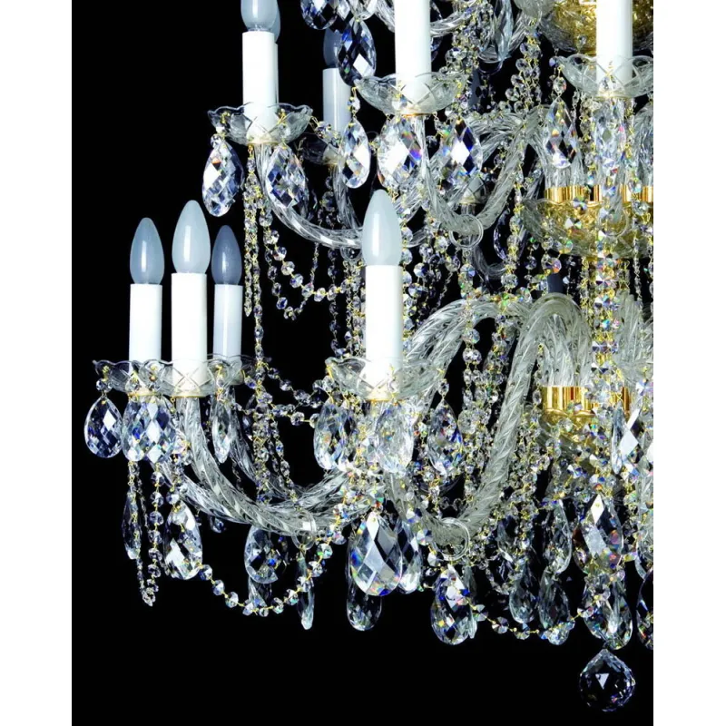 Candelabru Cristale, Bohemia, E14, AL010023K, Crystal