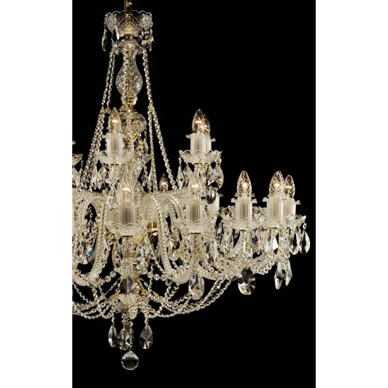 Candelabru Cristale, Bohemia, E14, AL010036K, Crystal
