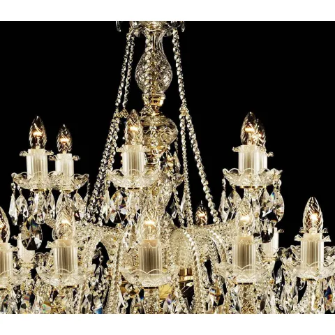 Candelabru Cristale, Bohemia, E14, AL010036K, Crystal