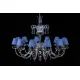Candelabru Cristale, Sticla, Bohemia, E14, AL010057, Crystal