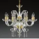 Candelabru Cristale, Sticla, Bohemia, E14, AL010059, Crystal