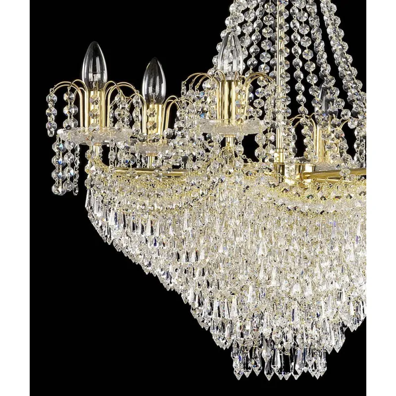 Plafoniera Cristale, Pear, Bohemia, E14, AL010082, Crystal