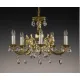 Candelabru Alama, Cristale, Bohemia, E14, AL010092, Crystal