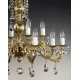 Candelabru Alama, Cristale, Bohemia, E14, AL010093, Crystal