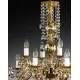 Candelabru Alama, Cristale, Bohemia, E14, AL010093, Crystal