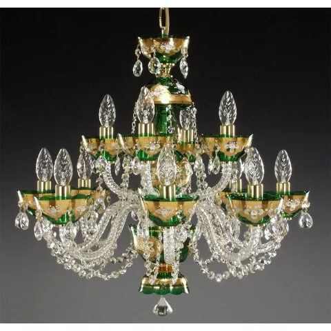 Candelabru Cristale - painted, Bohemia, E14, AL010107, Crystal