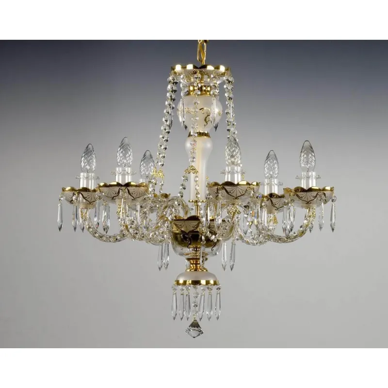 Candelabru Cristale - painted, Bohemia, E14, AL010114, Crystal