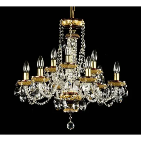 Candelabru Cristale - painted, Bohemia, E14, AL010125, Crystal