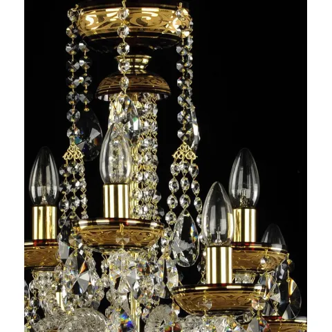 Candelabru Cristale - painted, Bohemia, E14, AL010125, Crystal