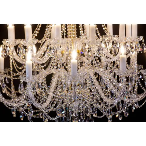 Candelabru Cristale, Bohemia, E14, AL010126K, Crystal