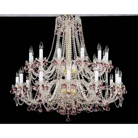 Candelabru Cristale, Bohemia, E14, AL010126RK, Crystal