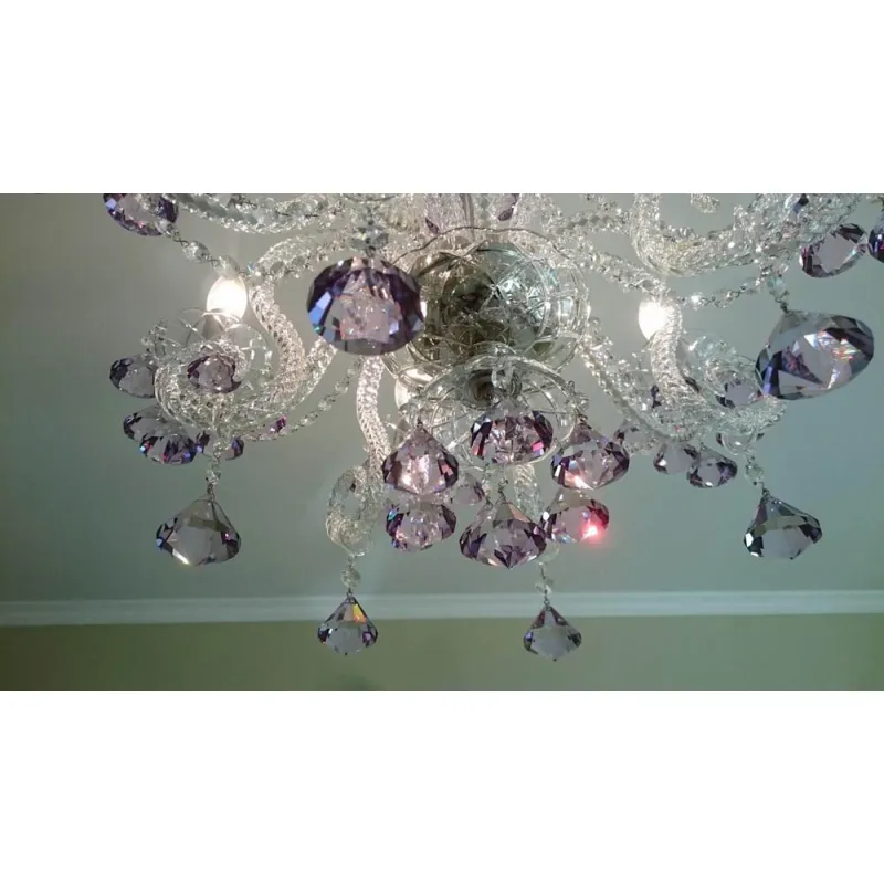Candelabru Cristale, Bohemia, E14, AL010127K, Crystal