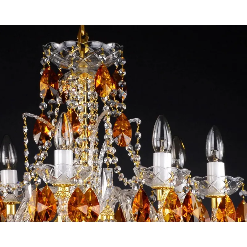 Candelabru Cristale, Bohemia, E14, AL010132K, Crystal