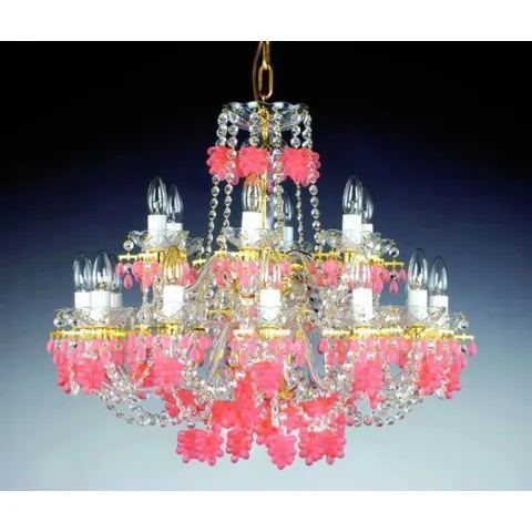 Candelabru Cristale, Bohemia, E14, AL010134K, Crystal