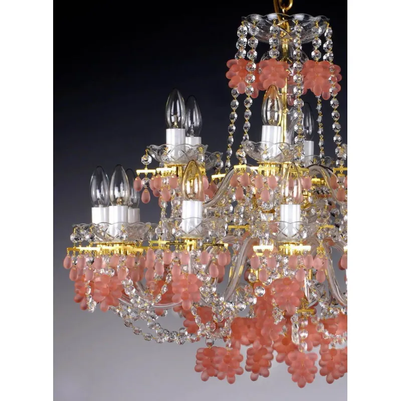 Candelabru Cristale, Bohemia, E14, AL010134K, Crystal