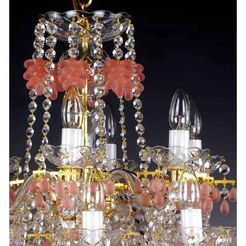 Candelabru Cristale, Bohemia, E14, AL010134K, Crystal