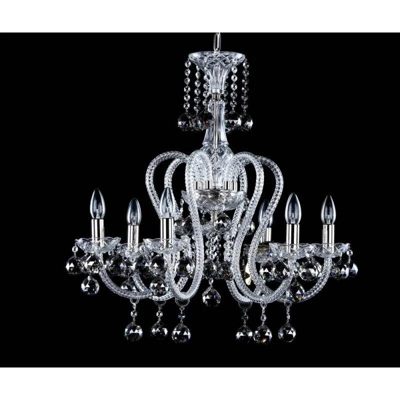 Candelabru Cristale, Bohemia, E14, AL010144NiK, Crystal