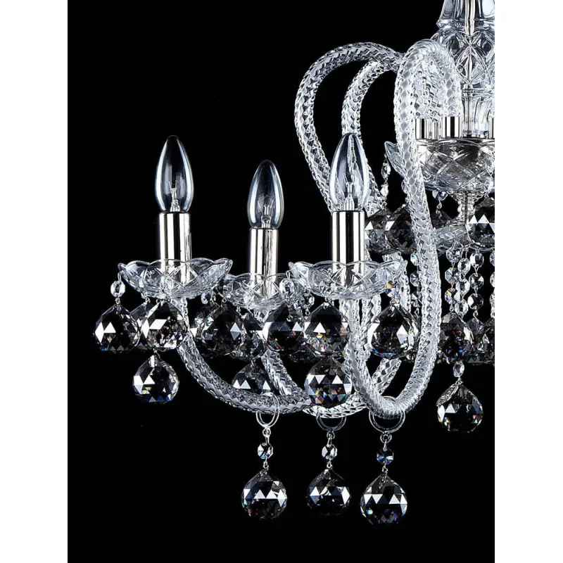 Candelabru Cristale, Bohemia, E14, AL010144NiK, Crystal