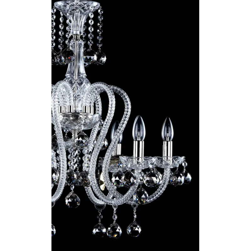 Candelabru Cristale, Bohemia, E14, AL010144NiK, Crystal