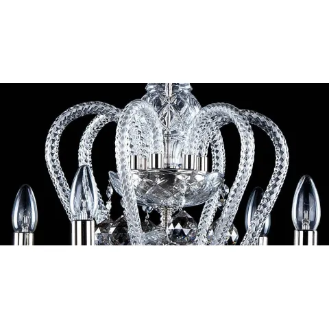 Candelabru Cristale, Bohemia, E14, AL010144NiK, Crystal
