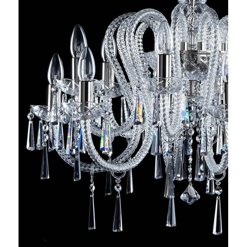 Candelabru Cristale, Bohemia, E14, AL010145NiK, Crystal