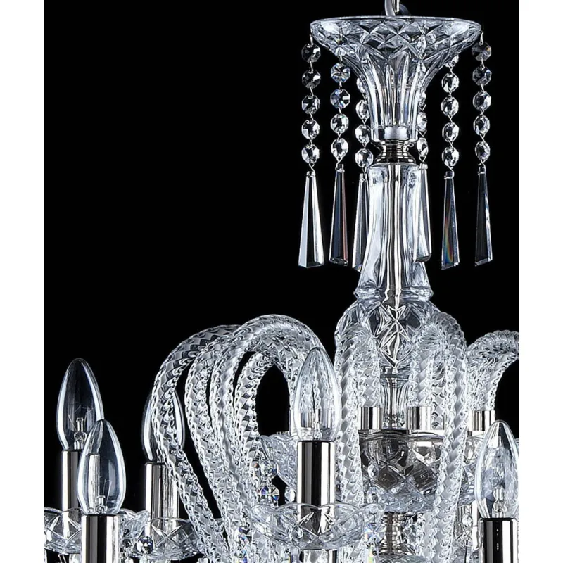 Candelabru Cristale, Bohemia, E14, AL010145NiK, Crystal