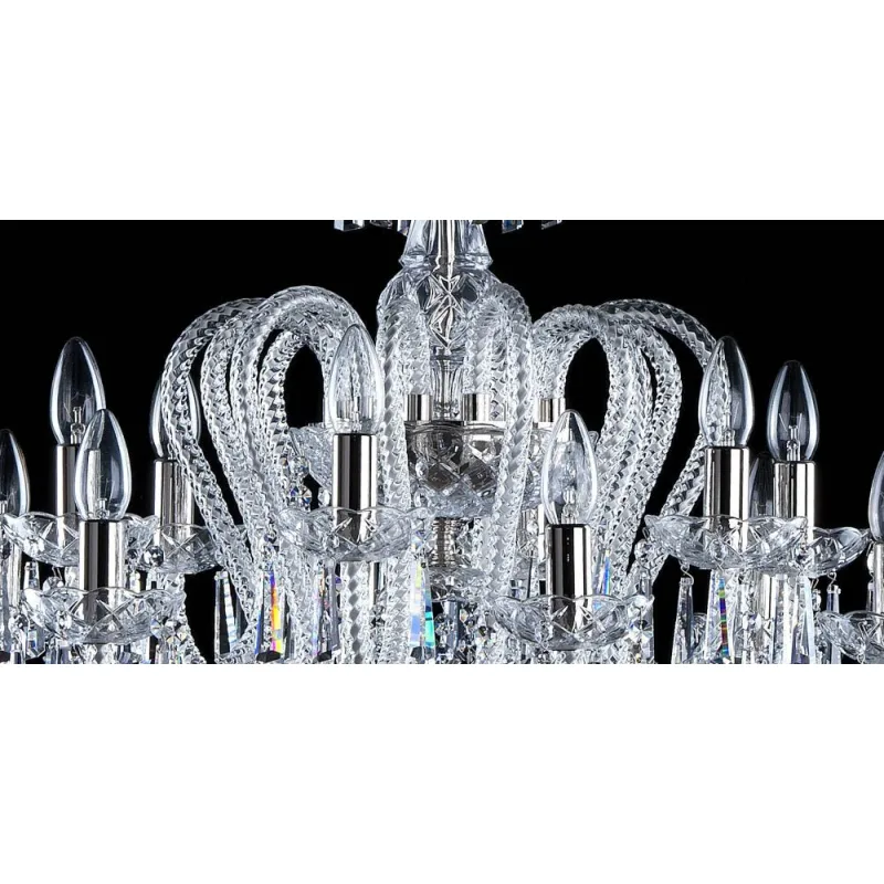 Candelabru Cristale, Bohemia, E14, AL010145NiK, Crystal