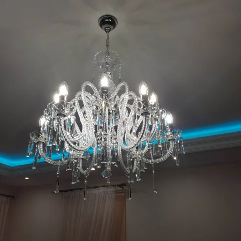 Candelabru Cristale, Bohemia, E14, AL010145NiK, Crystal