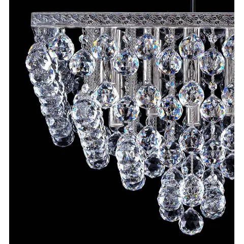 Plafoniera Cristale, Square, Bohemia, E14, AL010150, Crystal