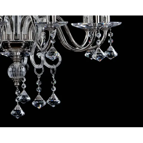 Candelabru Cristale, Modern, Bohemia, E14, AL010157Ni, Crystal