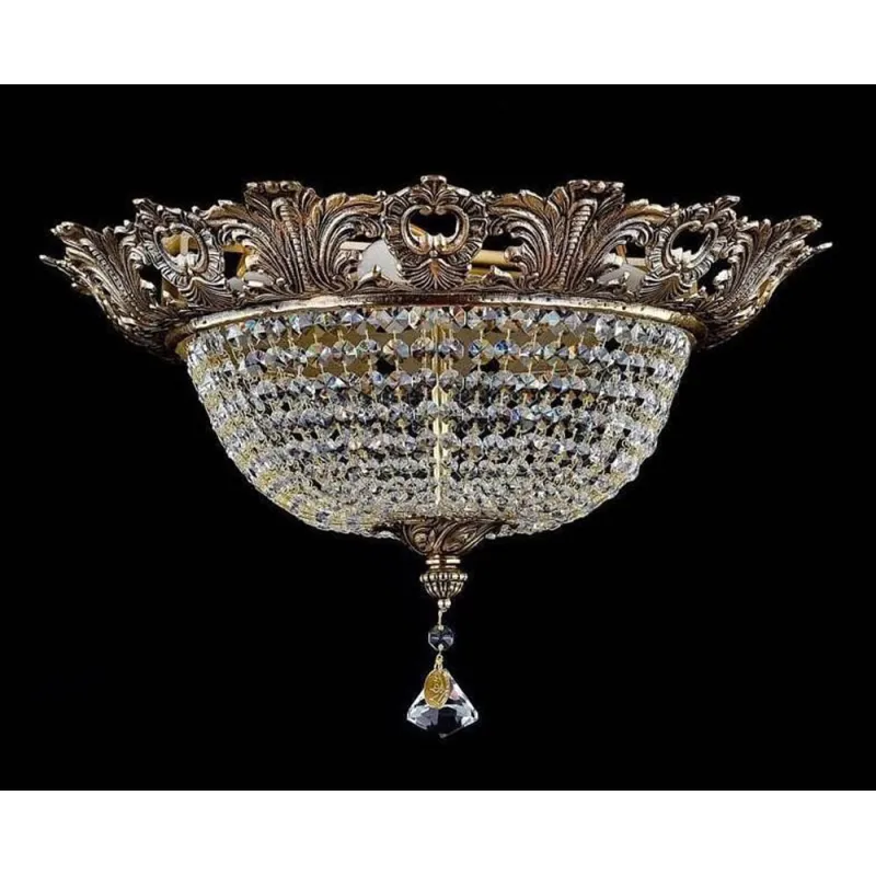Candelabru Alama, Cristale, Bohemia, E14, AL010167, Crystal
