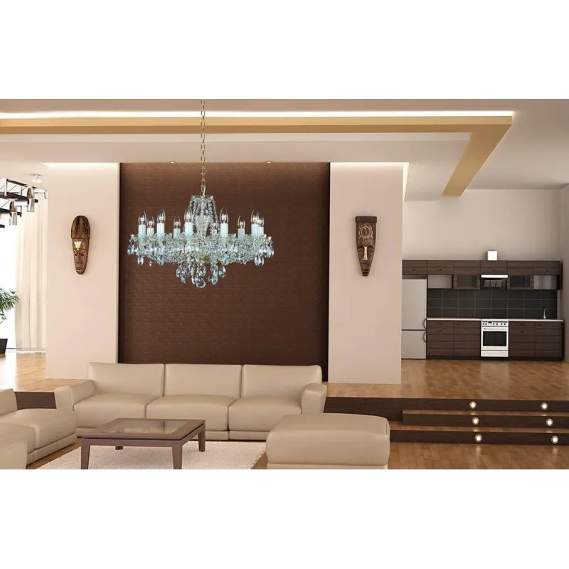 Candelabru Cristale, Bohemia, E14, AL010179K, Crystal