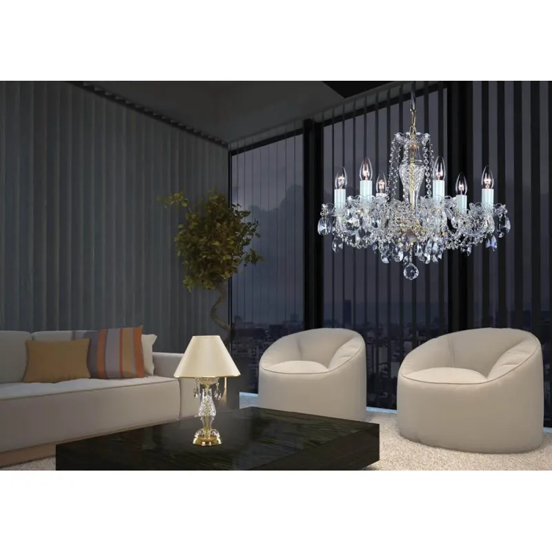 Candelabru Cristale, Bohemia, E14, AL010180K, Crystal