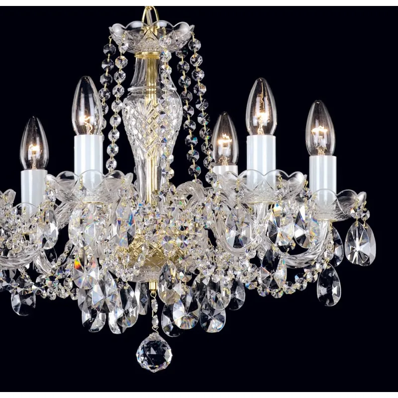 Candelabru Cristale, Bohemia, E14, AL010180K, Crystal