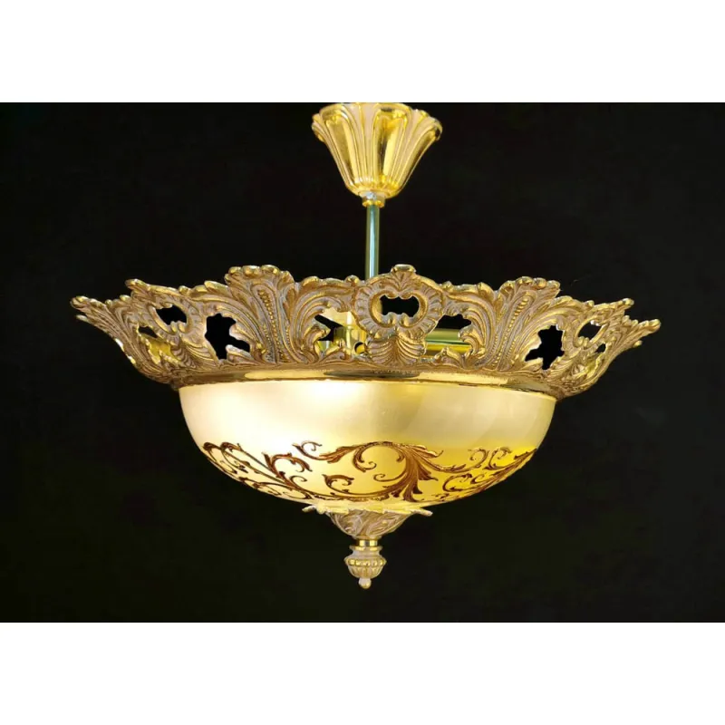 Plafoniera Cristale, Brass, Bohemia, E14, AL010213, Crystal