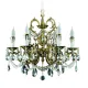 Candelabru Alama, Cristale, Bohemia, E14, AL010216, Crystal
