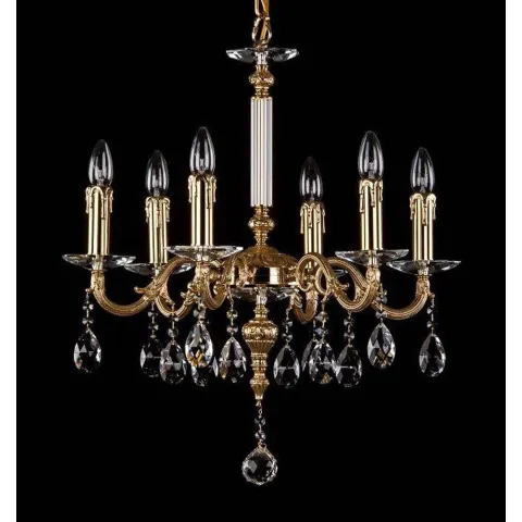 Candelabru Alama, Cristale, Bohemia, E14, AL010237, Crystal