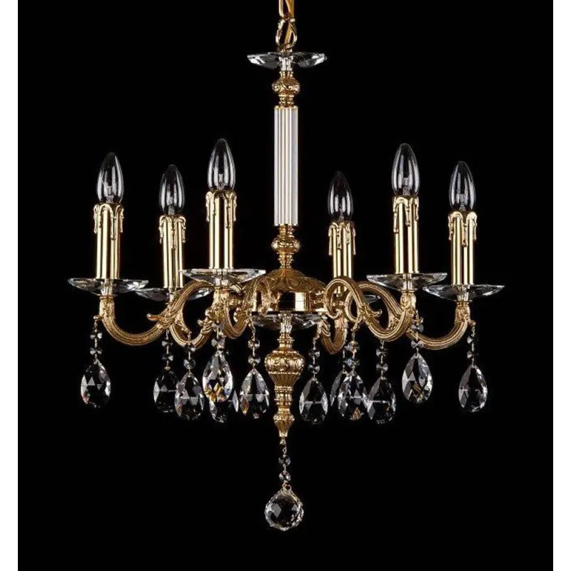 Candelabru Alama, Cristale, Bohemia, E14, AL010237, Crystal