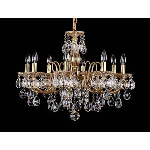 Candelabru Alama, Cristale, Bohemia, E14, AL010241, Crystal