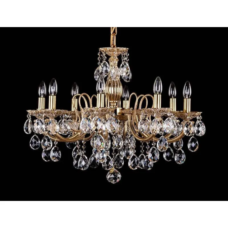 Candelabru Alama, Cristale, Bohemia, E14, AL010241, Crystal