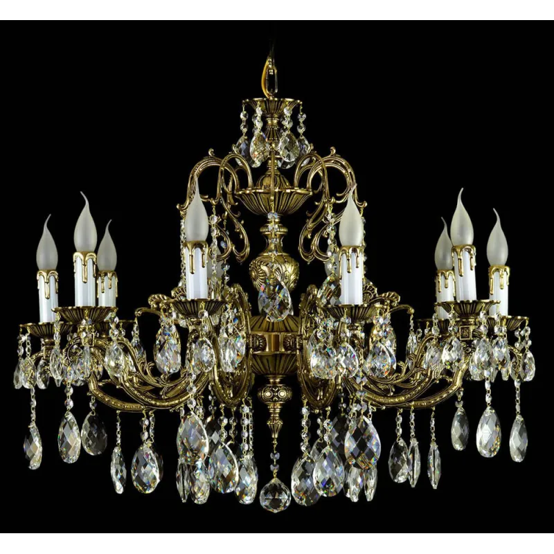 Candelabru Alama, Bohemia, E14, AL010244, Crystal
