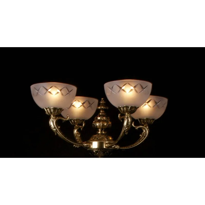 Lampadar Art Nouveau Cristale, Bohemia, E27, AS010208, Crystal