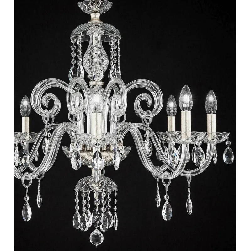 Candelabru Cristale, Modern, Bohemia, E14, AT010CH08K, Crystal