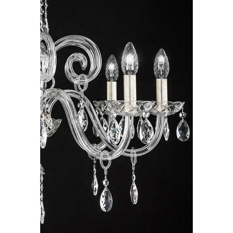Candelabru Cristale, Modern, Bohemia, E14, AT010CH08K, Crystal